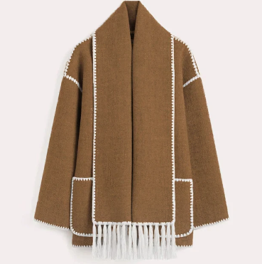 Woolen Patchwork Coat Jolene