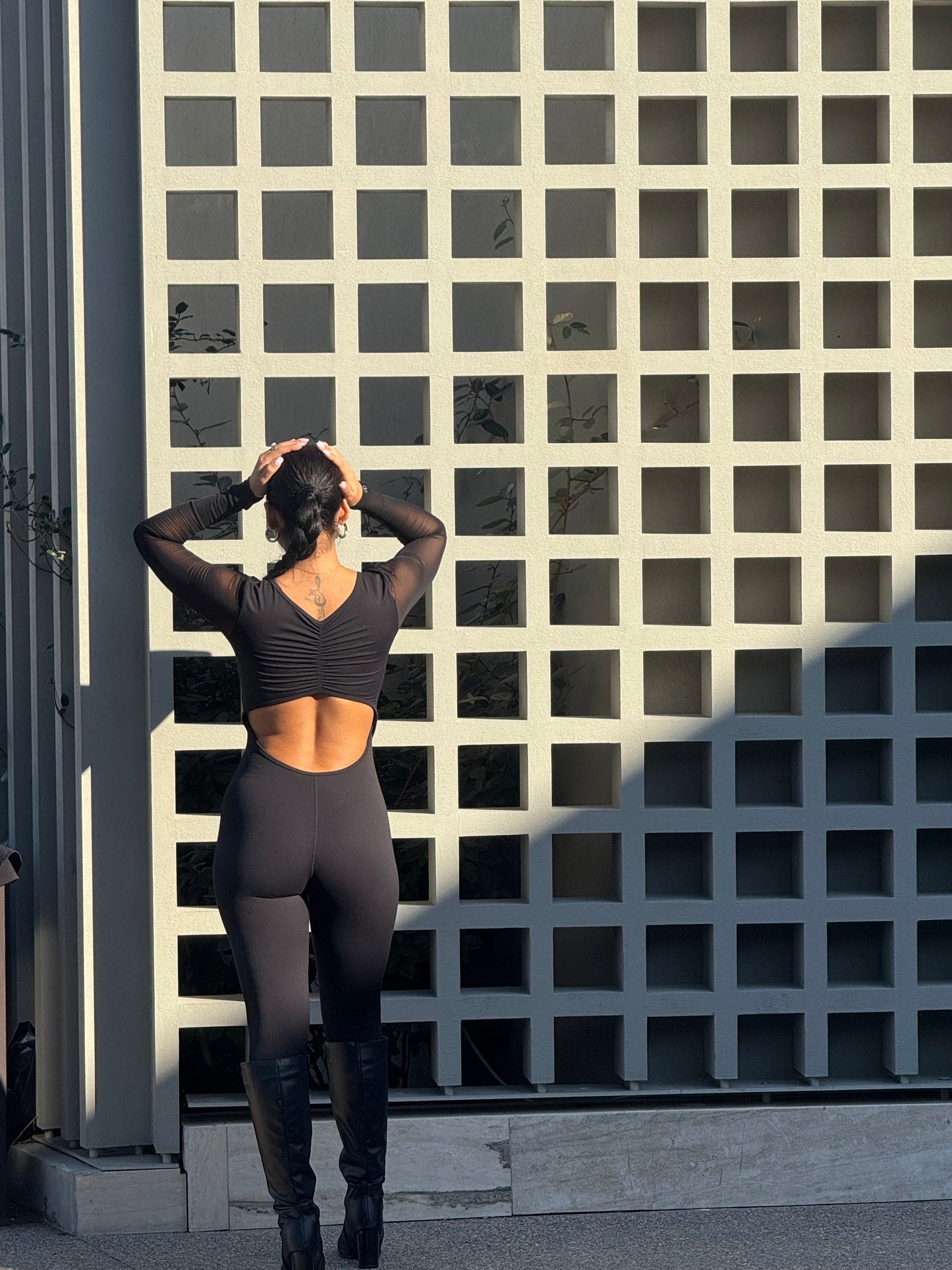 See through jumpsuit