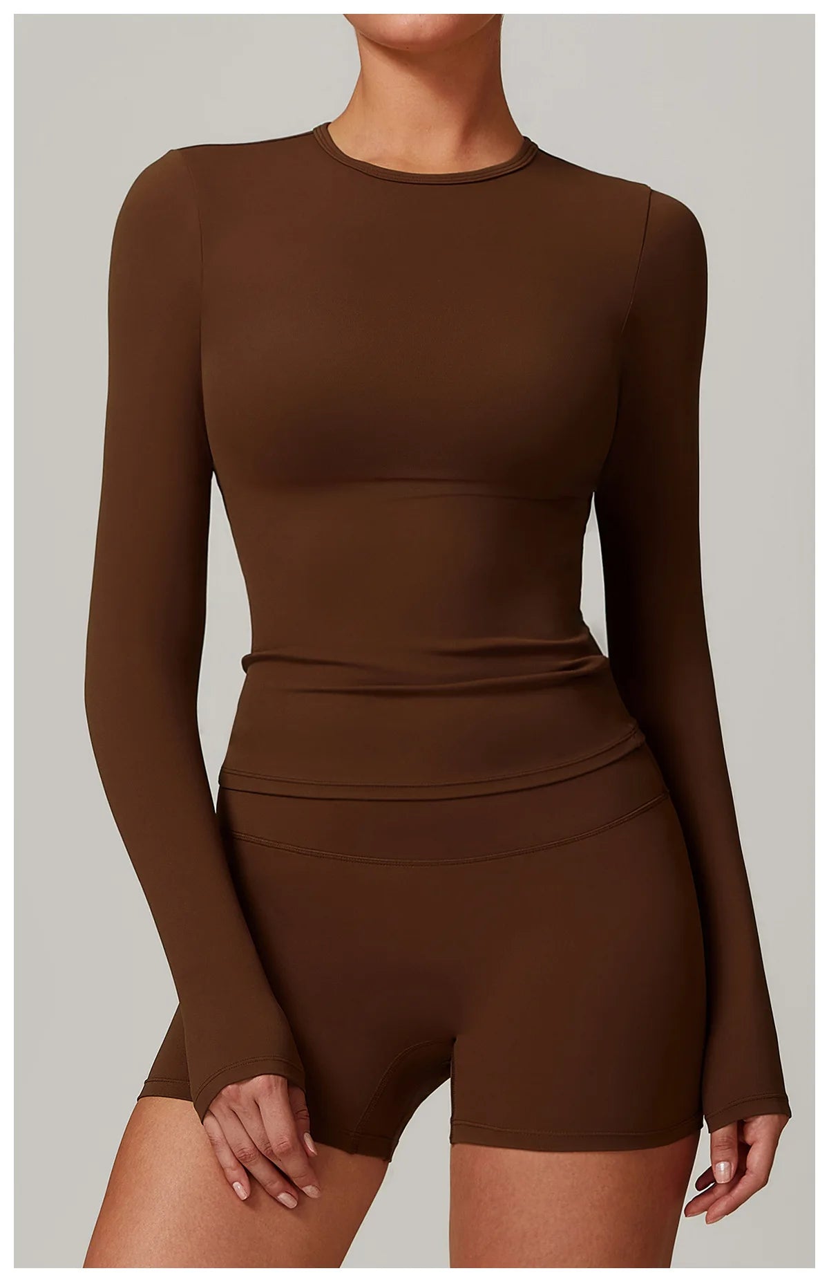 2Pcs Yoga Set Women Workout Tracksuit Gym Clothes Fitness Long Sleeve Shirts High Waist Leggings Set Sport Shorts Sleeves Suit Jolene London