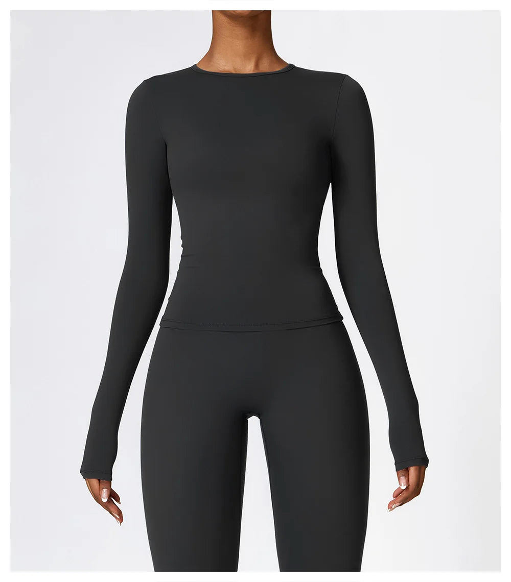 2Pcs Yoga Set Women Workout Tracksuit Gym Clothes Fitness Long Sleeve Shirts High Waist Leggings Set Sport Shorts Sleeves Suit Jolene London