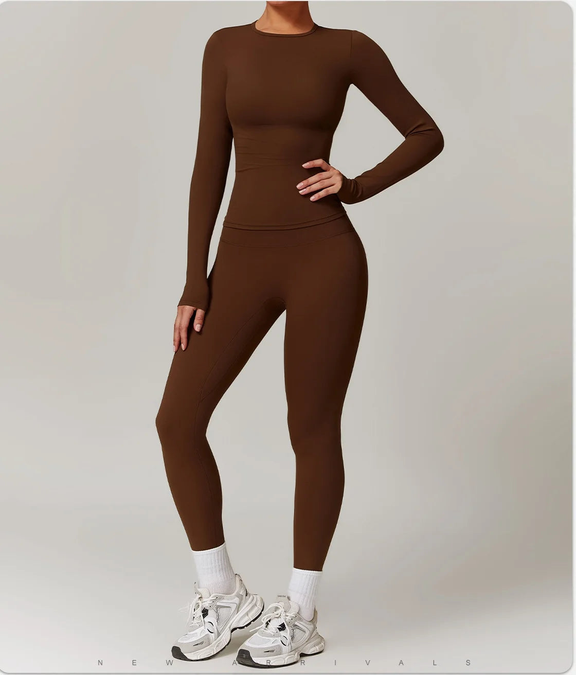 2Pcs Yoga Set Women Workout Tracksuit Gym Clothes Fitness Long Sleeve Shirts High Waist Leggings Set Sport Shorts Sleeves Suit Jolene London