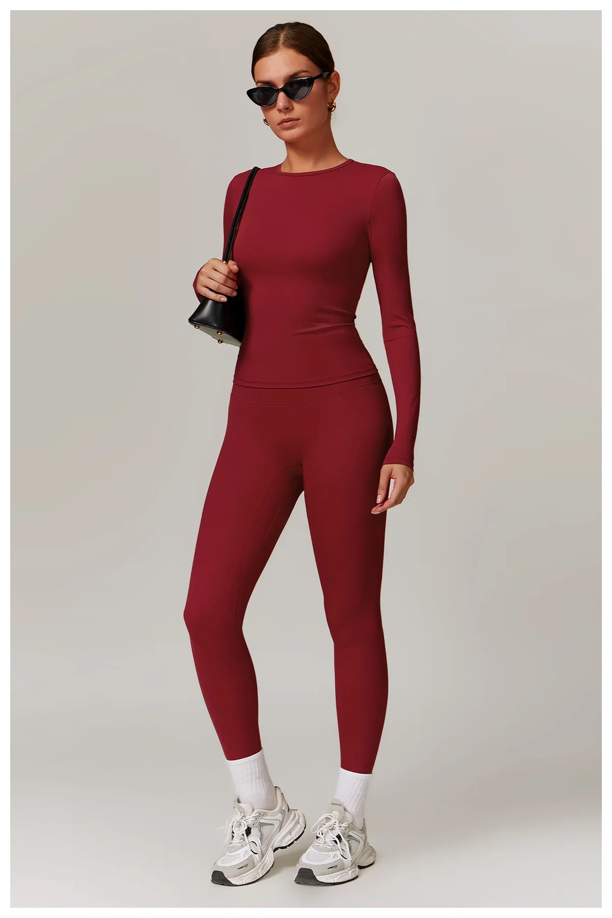 2Pcs Yoga Set Women Workout Tracksuit Gym Clothes Fitness Long Sleeve Shirts High Waist Leggings Set Sport Shorts Sleeves Suit Jolene London